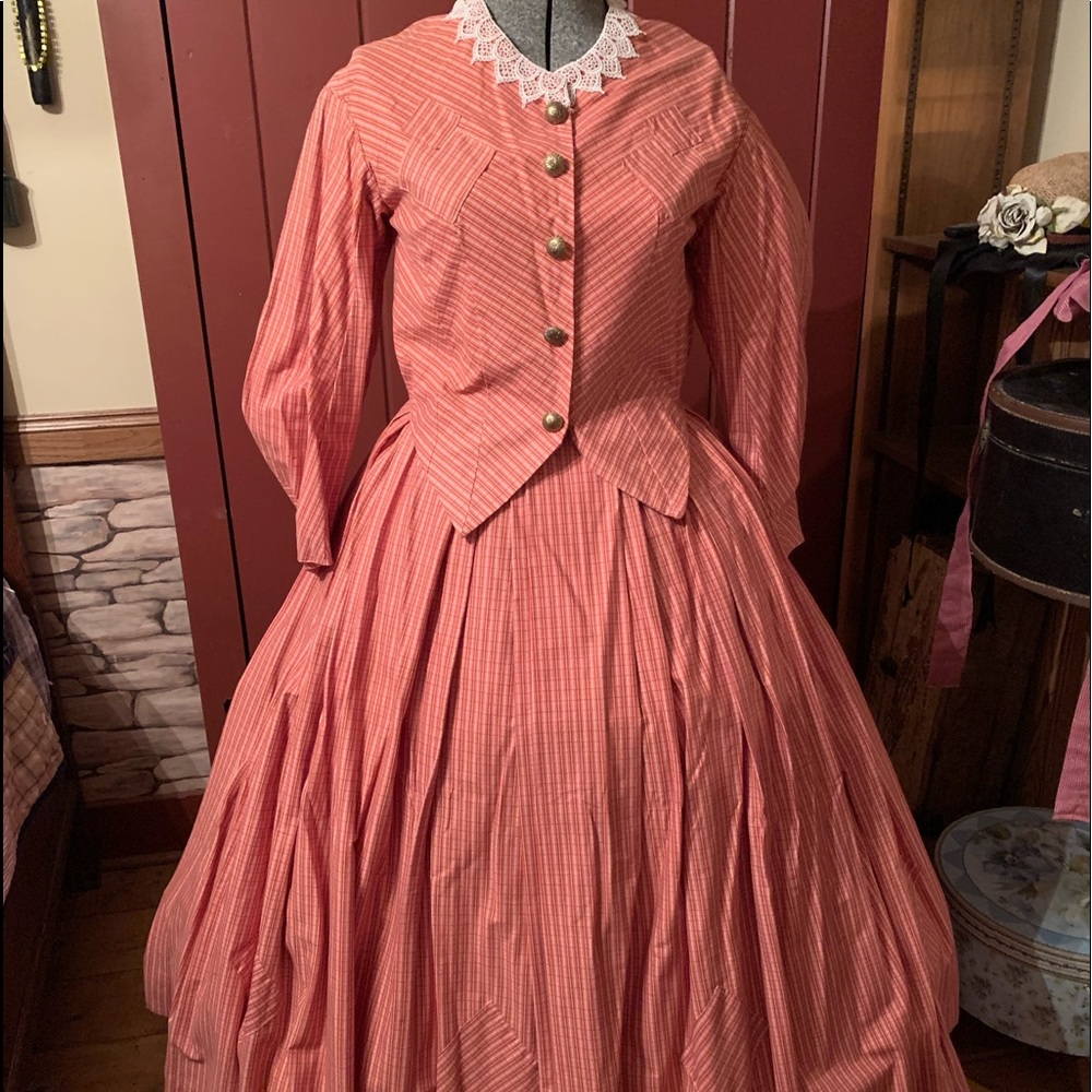 Civil war era reenacting dress.
